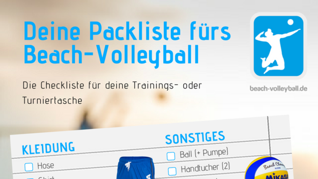 Beach-Volleyball Packliste