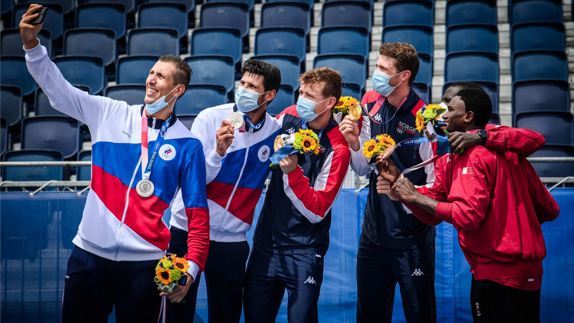 Vom Olympischen Podium fehlen nur die Katari Cherif/Ahmed in Wien.