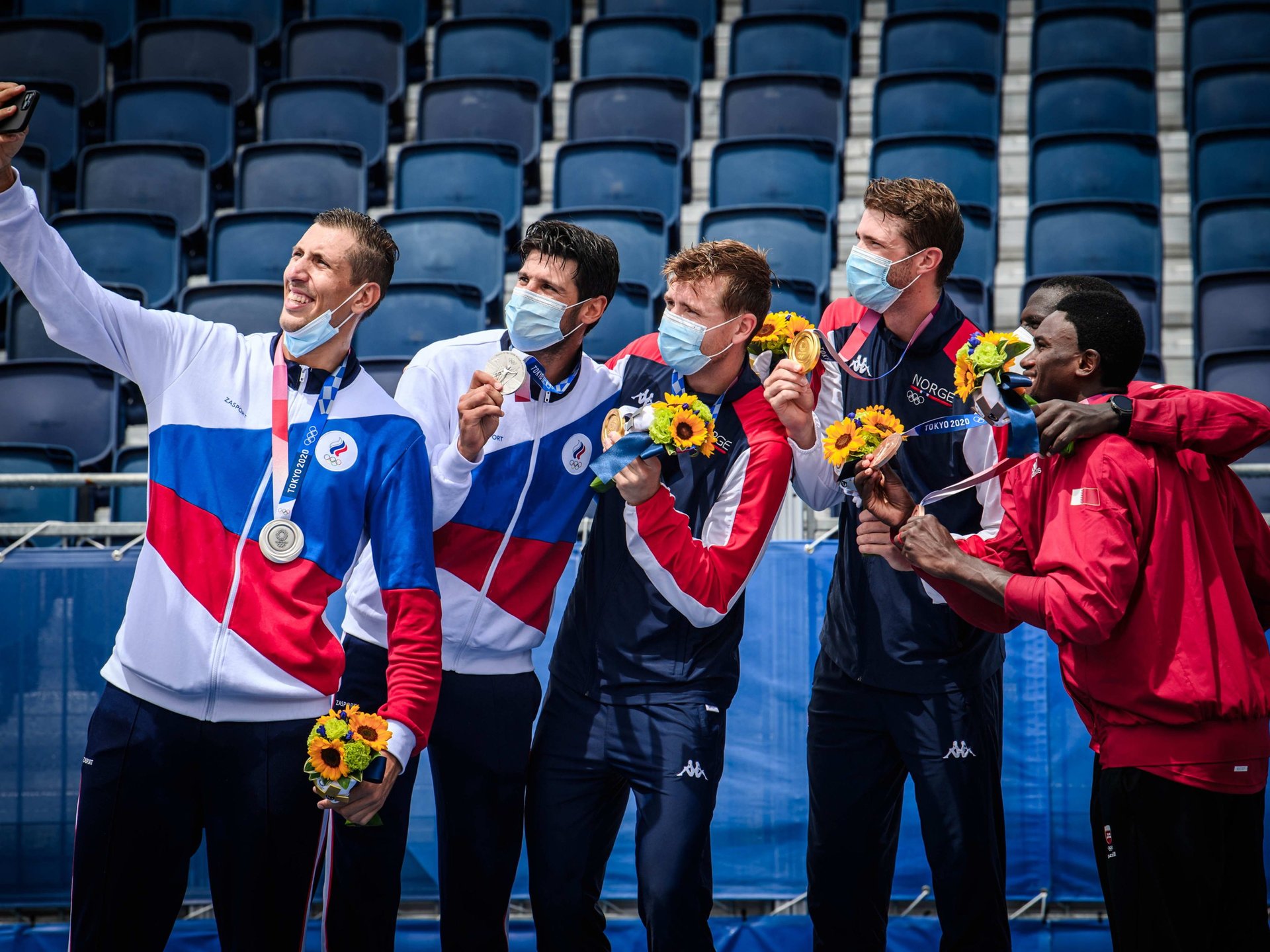 Vom Olympischen Podium fehlen nur die Katari Cherif/Ahmed in Wien.